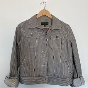 Ralph Lauren Railroad Stripe Denim Jacket